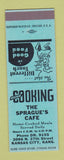 Matchbook Cover - Sprague's Cafe Kansas City KS SAMPLE