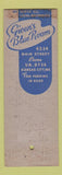 Matchbook Cover - Given's Blue Room Kansas City MO SAMPLE