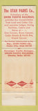 Matchbook Cover - Utah Parks Company Union Pacific Railroad Cedar City UT