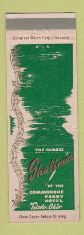Matchbook Cover - Shalimar Commodore Perry Hotel Toledo OH