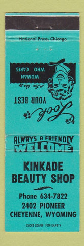 Matchbook Cover - Kinkade Beauty Shop Cheyenne WY