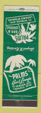 Matchbook Cover - Palms Bar Lounge Laramie WY
