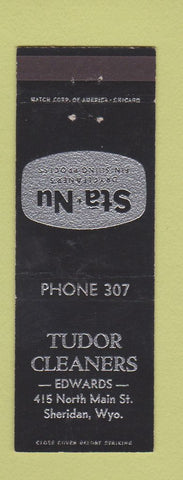 Matchbook Cover - Tudor Cleaners Sheridan WY