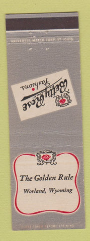 Matchbook Cover - Golden Rule Betty Rose Women's Clothes Worland WY