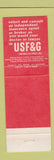 Matchbook Cover - Farnsworth Insurance USF&G Riverton WY