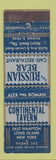 Matchbook Cover - Continental Tavern Miami Beach East Hamton LI NY WEAR