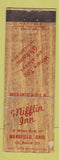 Matchbook Cover - Mifflin Inn Mansfield OH WORN
