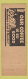 Matchbook Cover - 61 Way Cafe Pine City MN ADVANCE