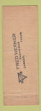 Matchbook Cover - Colonial Cafe Laredo TX Mexican YELLOW