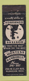 Matchbook Cover - Hostess Hamburgs  Hamburgers Muskegon MI WEAR