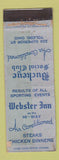 Matchbook Cover - Webster Inn Toledo OH WEAR
