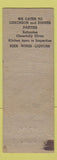 Matchbook Cover - Perry BBQ Mercer PA ADVANCE WEAR