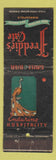 Matchbook Cover - Freddie's Cafe Minneapolis MN CREASES