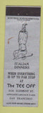 Matchbook Cover - Tee Off Restaurant San Francisco CA