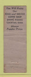 Matchbook Cover - Hotel Broad Lincoln Columbus OH Hotel Virginia WORN