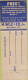 Matchbook Cover - Clubfello men's suits Saginaw MI