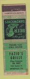 Matchbook Cover - Fazio's Grille Swissvale PA WORN