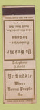 Matchbook Cover - Ye Huddle South Bend IN Federal