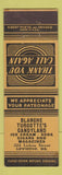 Matchbook Cover - Blanche Turcotte's Candyland Lewiston ME