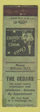 Matchbook Cover - The Cedars Pittsburgh PA WORN