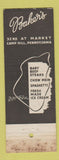 Matchbook Cover - Baker's Camp Hill PA restaurant WEAR