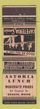 Matchbook Cover - Astoria Lunch Bangor ME WEAR