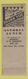 Matchbook Cover - Astoria Lunch Bangor ME WEAR