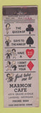 Matchbook Cover - Marmon Cafe Lansing MI