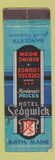 Matchbook Cover - Hotel Sedgwick Bath ME WORN