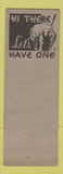 Matchbook Cover - Midnite Inn Maui Hawaii WEAR