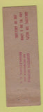 Matchbook Cover - Cullum's Service oil gas Mobil Middletown NY WEAR
