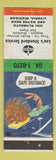 Matchbook Cover - Lou's Standard oil gas Livonia MI