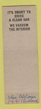 Matchbook Cover - Narrin's Sunoco oil gas Pontiac MI