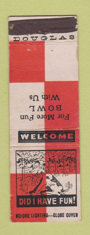 Matchbook Cover - Bowling Douglas Match