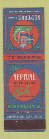 Matchbook Cover - Earle Restaurant Washington DC Federal