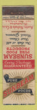 Matchbook Cover - Sunbeam Foods New York City Jersey Match WEAR
