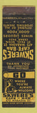 Matchbook Cover - Skwere's Cafe Bar St Paul MN