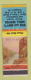 Matchbook Cover - Dick and Andy's Shell oil gas Freeport IL WEAR