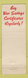 Matchbook Cover - CM Young Imperial Esso oil gas High River AB WEAR