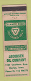 Matchbook Cover - Cities oil gas Jacobsen Harlan IA WEAR