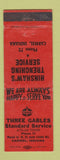 Matchbook Cover - Standard oil gas Three Gables Carmel IN WEAR