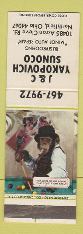 Matchbook Cover - J&C Yakopovich Sunoco oil gas Northfield OH