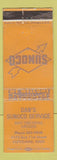 Matchbook Cover - Dan's Sunoco oil gas Cleveland OH