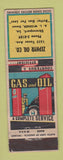 Matchbook Cover - Zephyr Oil gas Shreveport LA WEAR