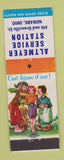 Matchbook Cover - Altmeyer Service oil gas Newark OH hillbilly Marathon