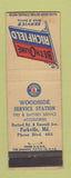 Matchbook Cover - Betholine Richfield oil gas Parkville MD POOR BACK