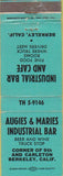 Matchbook Cover - Augies Maries Industrial Bar Berkeley CA WEAR