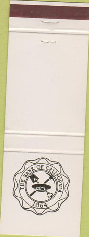Matchbook Cover - The Bank of California CA