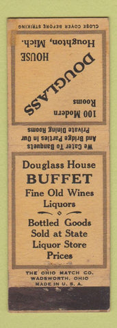 Matchbook Cover - Douglass House Houghton MI
