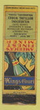 Matchbook Cover - Kings Court Mixer Soda? Tang Wilmerding PA WORN